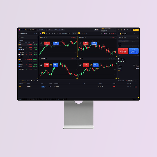 TenaxCode web platform interface